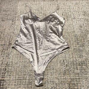 Silver bodysuit